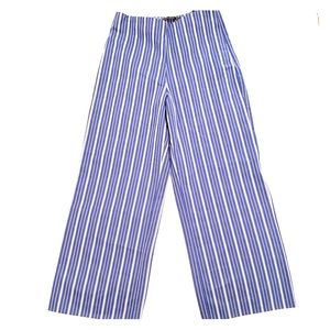 Zara Blue/White Stripe Pants, Size XS
